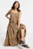 & Other Stories Organic Cotton Tiered Volume Maxi Dress in Brown 1