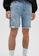 Pull & Bear Slim Fit Denim Shorts With Rips 1