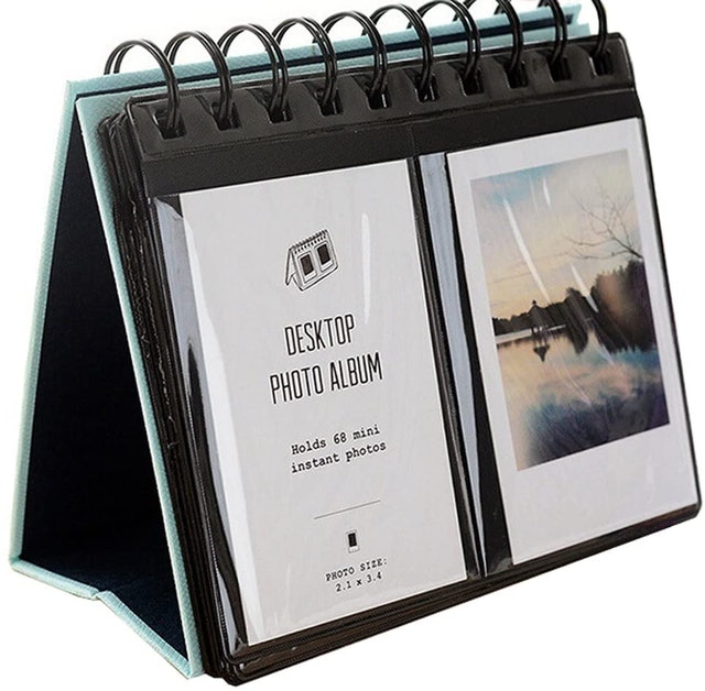 6. Urvoix Mini Desktop Photo Album, Pink 1