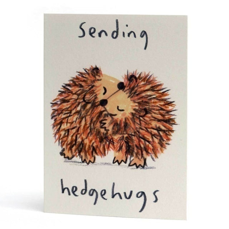 Sending Hegdehugs Greetings Card 1