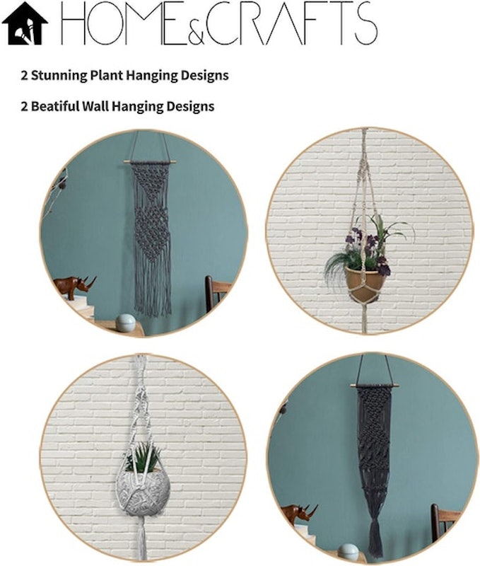 Plant and Wall Hanging Dual Macrame Kit 2