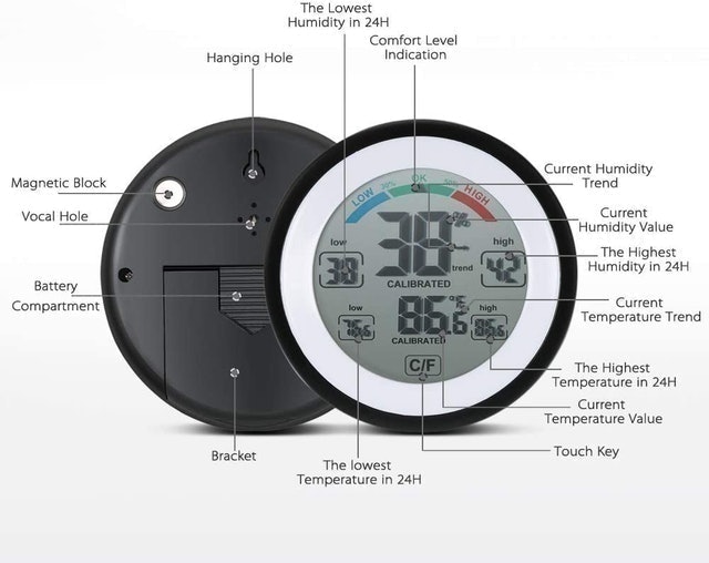 Digital Humidity Meter and Thermometer  3