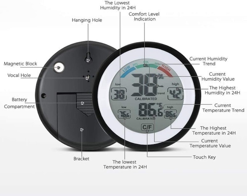 Digital Humidity Meter and Thermometer 3
