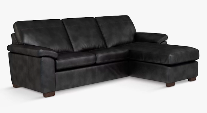 Camden RHF Storage Chaise End Leather Sofa Bed 1