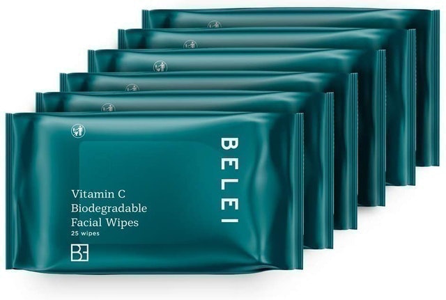 Vitamin C Biodegradable Facial Wipes - 6 Pack 1