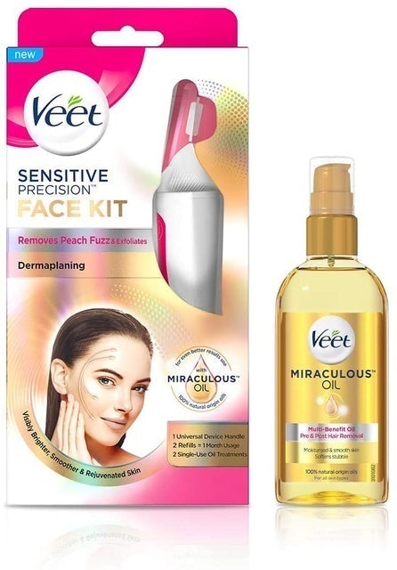 Sensitive Precision Dermaplaning Face Kit + Miraculous Oil 1
