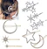 Pesonlook Rhinestone Moon and Star Hairclips 1