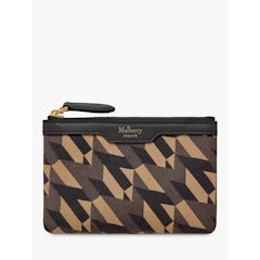 ECONYL Leather Zip Pouch