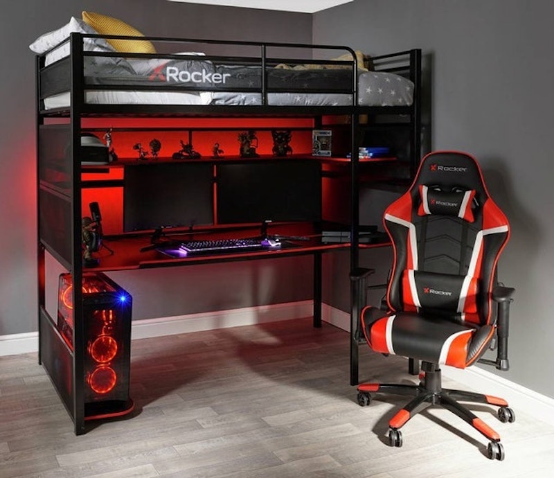 Battle Bunk Gaming Bed With XL Gaming Desk 2