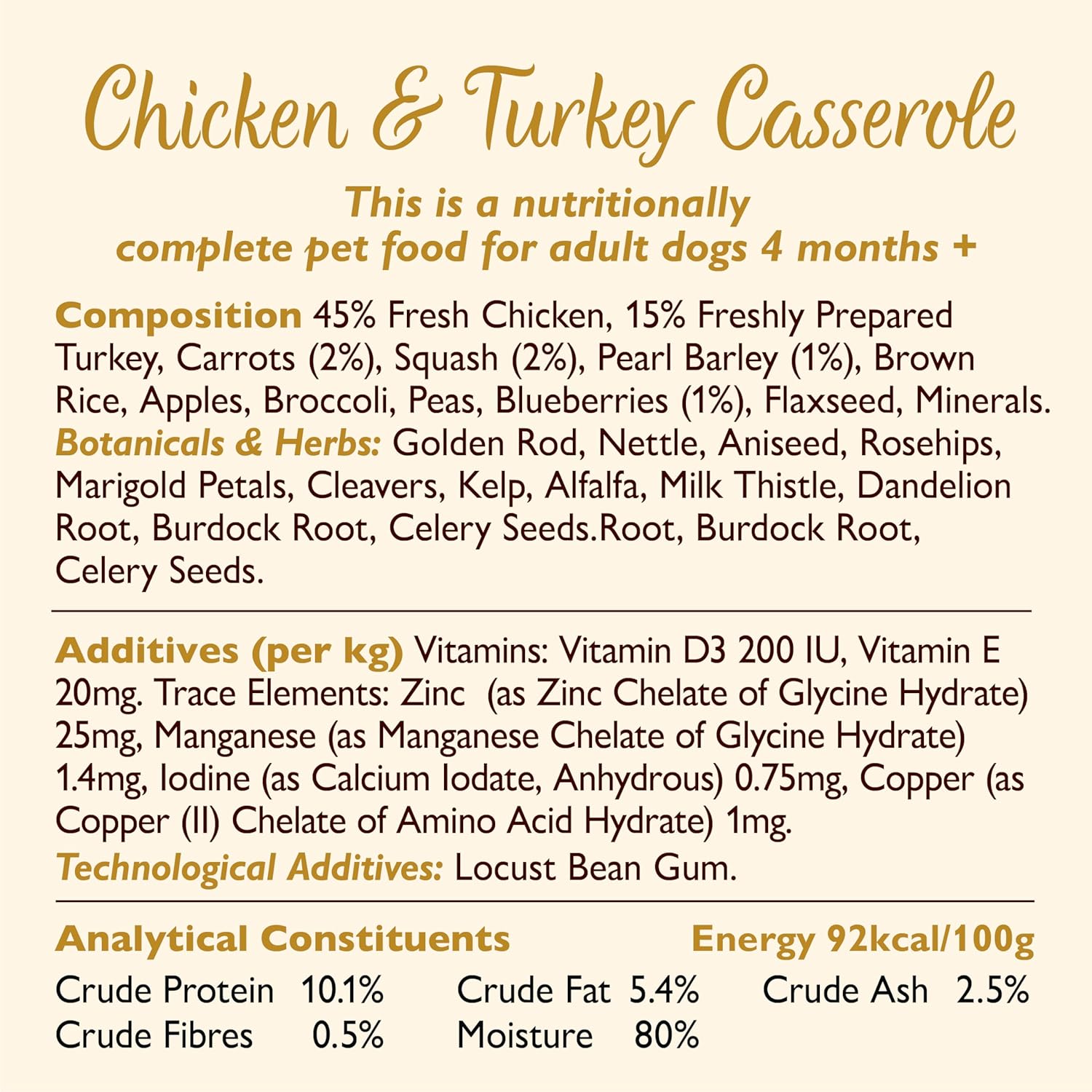 Natural Adult Dog Food Wet Trays -  4