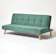 Homescapes Velvet Sofa Bed 1