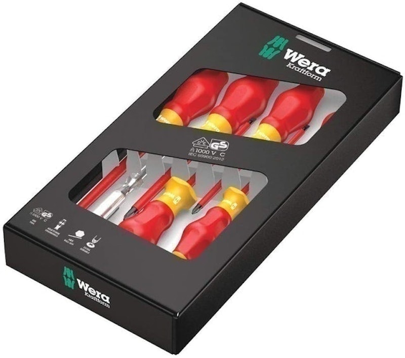 Kraftform Comfort VDE Screwdriver Set, 7 Pieces 2