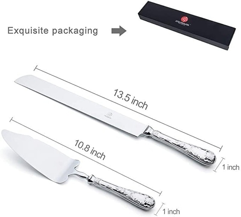 2 Piece Wedding Cake Knife and Server Set 2