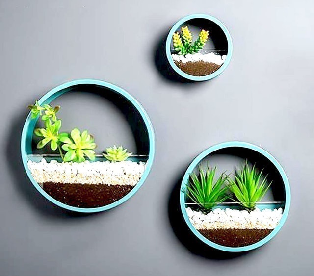 Metal Wall Planters  2