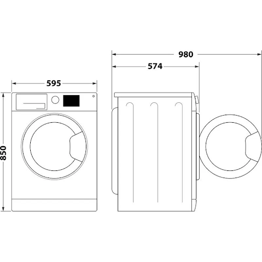 9+6kg Washer Dryer - Freestanding 6