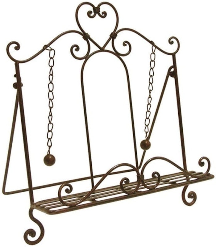 Cast Iron French Style Cookbook Stand 1