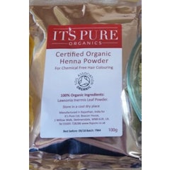 2. It’s Pure Organics Certified Organic Pure Henna Powder