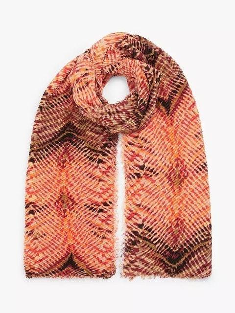 Safari Textured Pleat Scarf 1