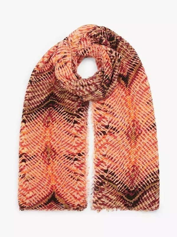 Safari Textured Pleat Scarf 1