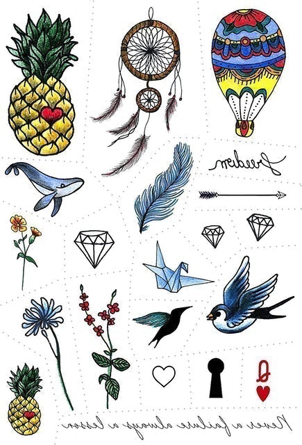 Funky Temporary Tattoo Set 2