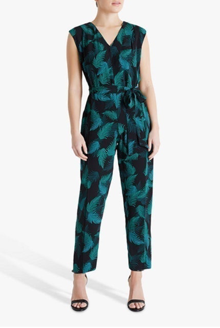 Claudie Floral Jumpsuit, Jungle Palm 1