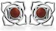 FIYAH Natural Red Jasper Gemstone Studs 1