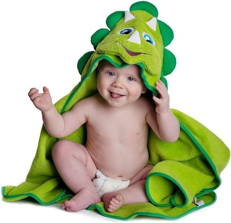 Hooded Baby Dinosaur Towel 1