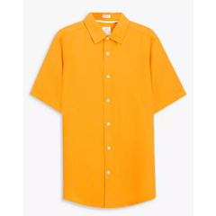 Regular Fit Short Sleeve Linen Shirt