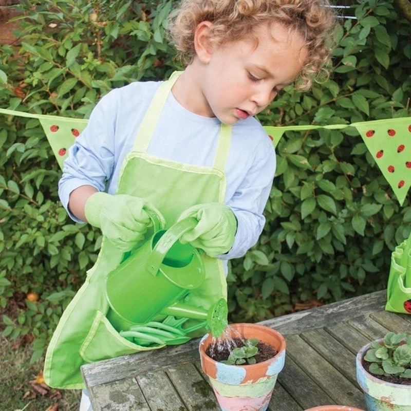 Children's Green Gardening Apron 2