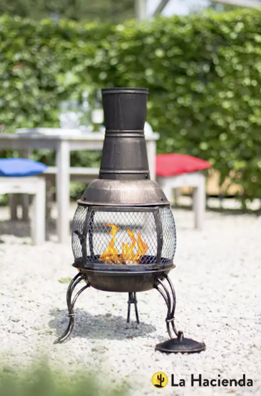 Medium Steel Chimenea in Bronze 3