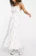 ASOS DESIGN Textured Shirred Midi Dress With Floral Embroidery in White 1