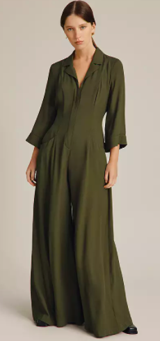 Wide Leg Crepe Jumpsuit 1