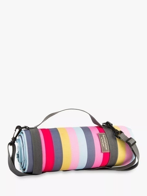 Gardenia Striped Picnic Rug 1