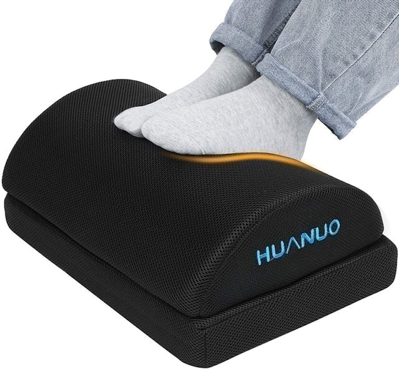  HUANUO Adjustable Under Desk Footrest, Foot Rest for