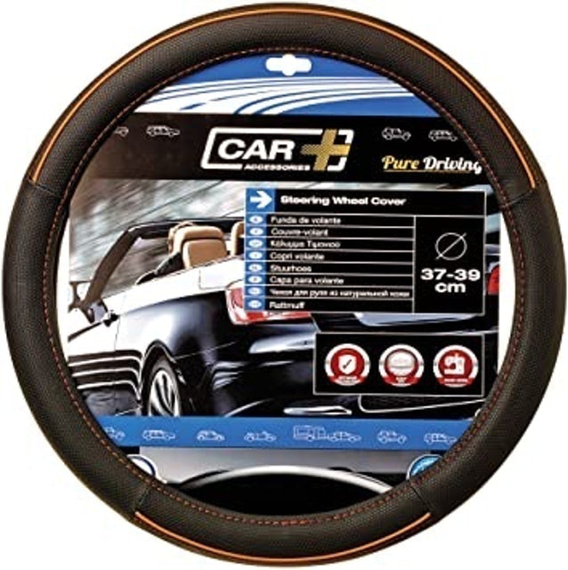 Real Leather Car Steering Wheel Cover  1