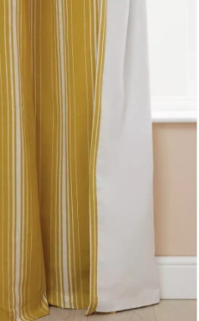 Striped Blackout Eyelet Curtains 2