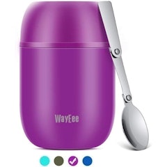 Stainless Steel King Food Jar With Folding Spoon