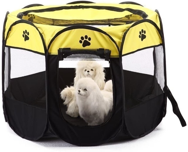 Folding dog outlet pens