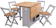 Furniture 231 Santos Butterfly Folding Dining Set 1