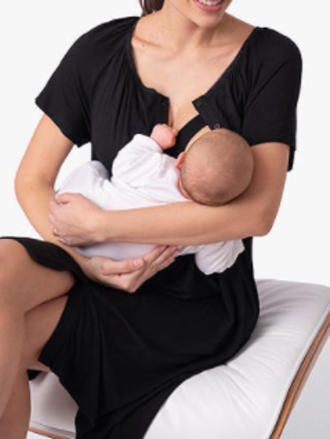 Gemma Button Down Maternity Nightdress 2