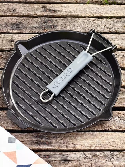 Cast Iron Round Grill Pan 2