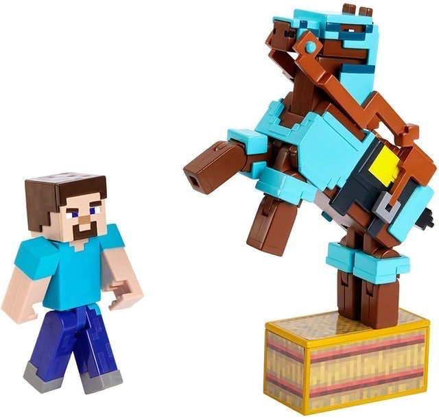 Steve and Armored Horse Collectable Action Figure 2