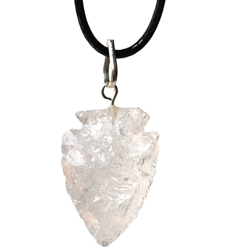 Clear Quartz Arrowhead Pendant 1