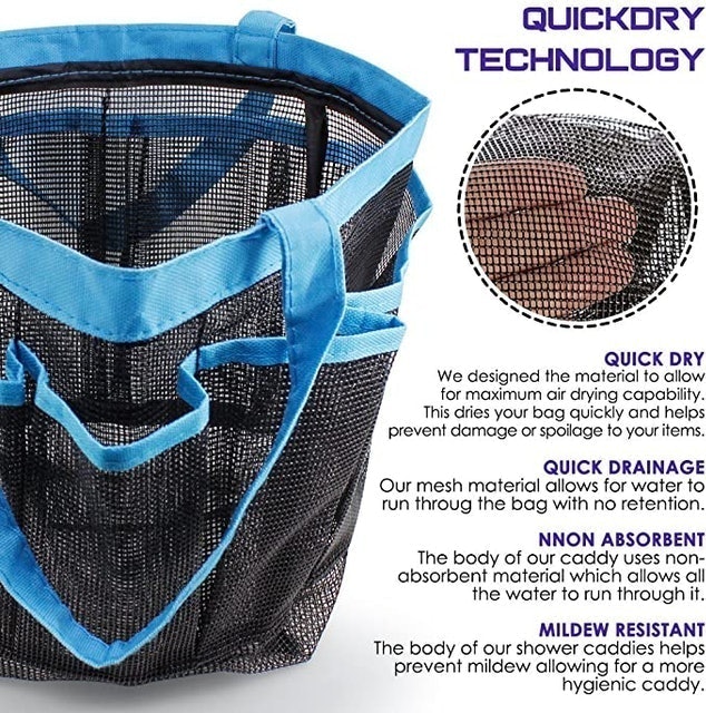 2-Pack Portable Mesh Shower Caddies 3