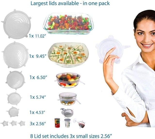 10. Billam Products Silicone Stretch Lids 2