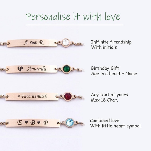 Personalised Birthstone Bracelet 2