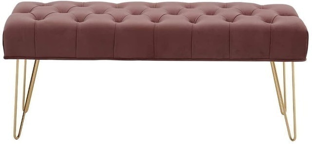 Upholstered Soft Velvet Bench 1