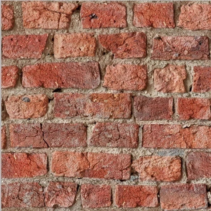 Peel and Stick Urban Brick Red Wallpaper 1