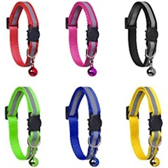6 Pack Reflective Cat Collars