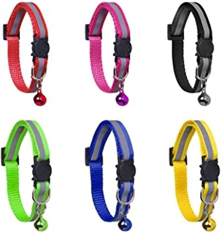 6 Pack Reflective Cat Collars 1
